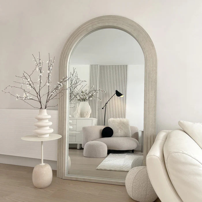Fira - Arched Concrete Mirror 180cm x 110cm